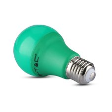 V-TAC LED žiarovka E27 A60 9W zelená