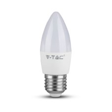 V-TAC LED žiarovka E27 C37 4,5W teplá biela