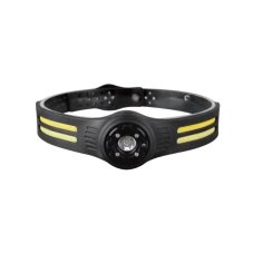 V-TAC LED čelovka 3W + 5W COB + silikónový popruh IP44 nabíjacia