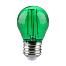 V-TAC LED žiarovka E27 G45 2W zelená filament
