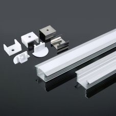 V-TAC hliníkový profil pre LED pásy 2000x24,5x12,2mm anodovaný zapustený - 2m