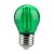 V-TAC LED žiarovka E27 G45 2W zelená filament