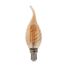 V-TAC LED žiarovka E14 C37 2200K filament amber twist
