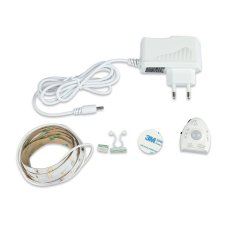V-TAC sada LED pásu 12V 2,8W/m 30LED/m denná biela + pohybový senzor + adaptér