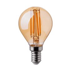 V.TAC LED žiarovka E14 P45 4W 2200K filament amber