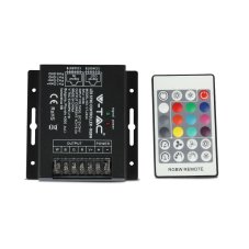 V-TAC RGB+W ovládač 12V-24V 3x8A RF