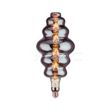 V-TAC LED žiarovka E27 S180 8W 2200K filament smoke stmievateľná