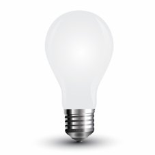 V-TAC LED žiarovka E27 A60 4W studená biela filament milky