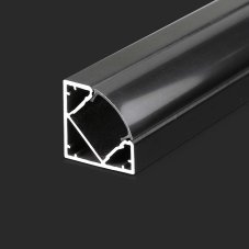 V-TAC hliníkový profil pre LED pásy 2000x19x19mm čierny rohový - 2m