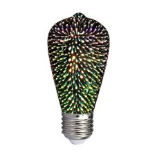 V-TAC LED žiarovka E27 ST64 3W teplá biela 3D filament
