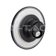 V-TAC LED svietidlo 12W denná biela kruhové čierne