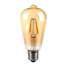 V-TAC LED žiarovka E27 ST64 8W 2200K filament amber