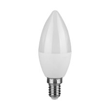 V-TAC LED žiarovka E14 C37 3,7W teplá biela