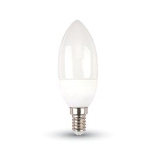 V-TAC LED žiarovka E14 C37 3W studená biela