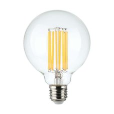 V-TAC LED žiarovka E27 G95 6W teplá biela filament