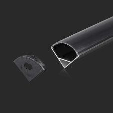 V-TAC hliníkový profil pre LED pásy 2000x15,8x15,8mm čierny rohový - 2m