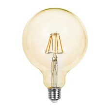 V-TAC LED žiarovka E27 G125 12,5W 2200K filament amber