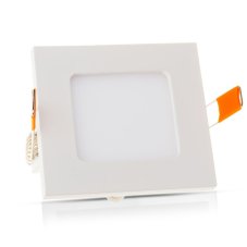 V-TAC LED panel 3W studená biela štvorcový