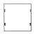 V-TAC rám pre povrchovú montáž LED panelu 600x600mm hliníkový